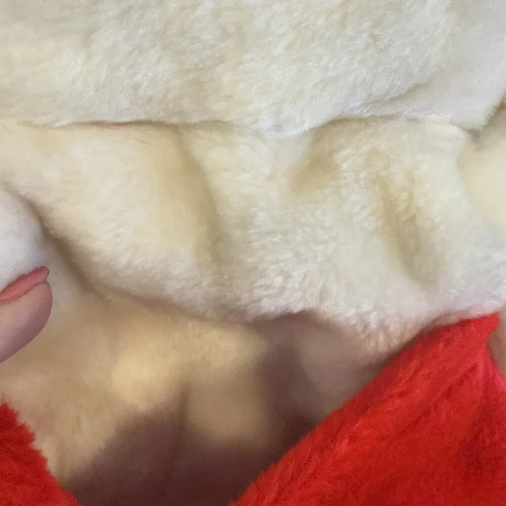 1985 Rennoc Santa’s Best 3D White Teddy Bear Plush Christmas Stocking 21